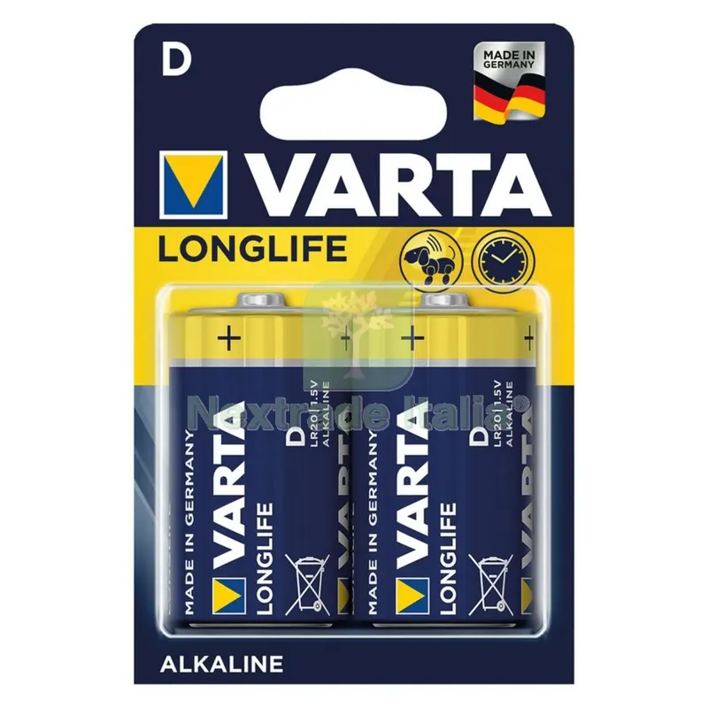 10BLISTER Pila Torcia Longlife 'LR20' Pz 2 - 1,5 V - D — Illuminazione — rif. FERX.8000082NLM 10BLISTER Pila Torcia Longlife 'LR20' Pz 2 - 1,5 V - D — Illuminazione — rif. FERX.8000082NLM