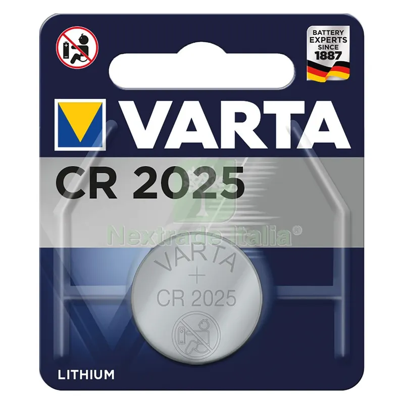 10BLISTER Pila a Bottone 'CR2025' Pz 1- 3 V — Pile e batterie — rif. FERX.8000210NLM
