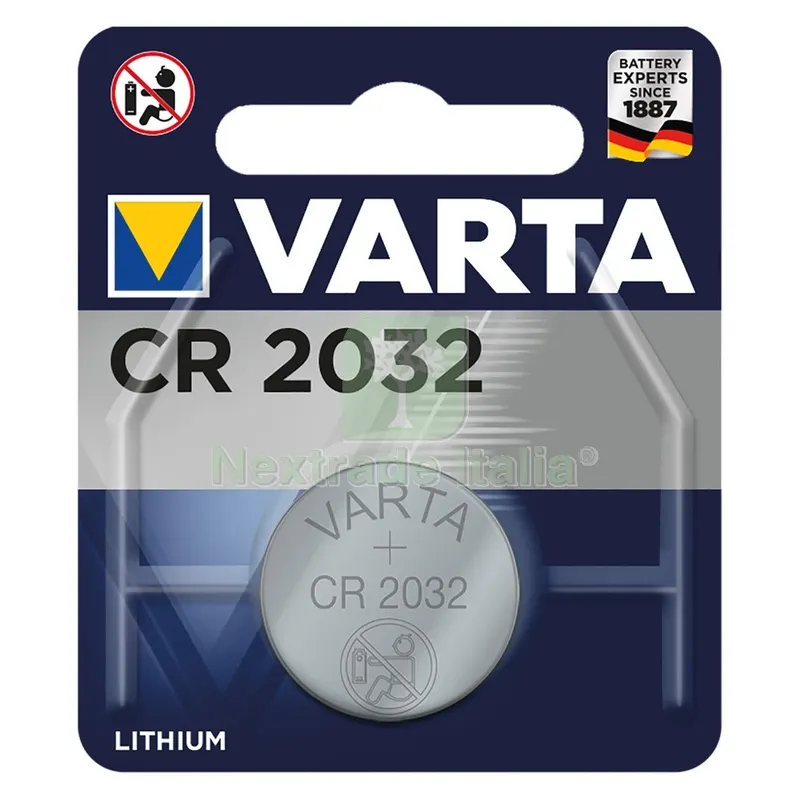 10BLISTER PILA A BOTTONE 'CR 2032' Pz 1- 3 V — Pile e batterie — rif. FERX.8000216NLM