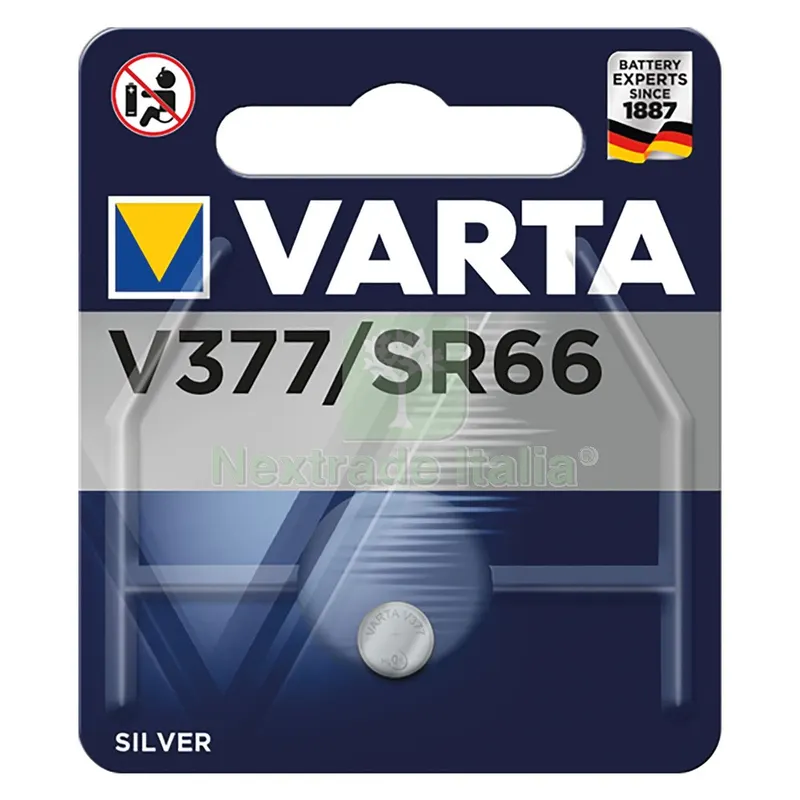 10BLISTER PILA A BOTTONE '377' Pz 1- 1,55 V — Pile e batterie — rif. FERX.8000224NLM