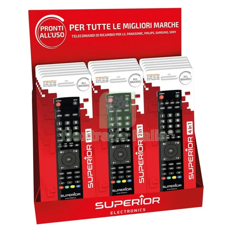 Assortimento Telecomandi Linea 'slim' 11 pezzi (totale) — Elettronica e TV — rif. FERX.8120490NLM Assortimento Telecomandi Linea 'slim' 11 pezzi (totale) — Elettronica e TV — rif. FERX.8120490NLM