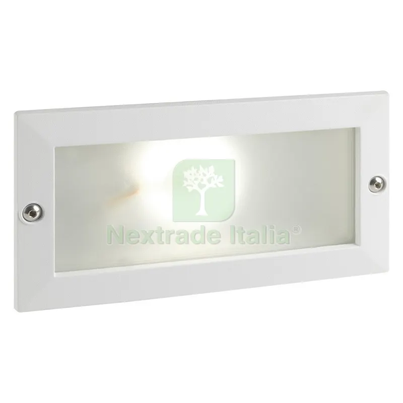 Segna Passo Incasso Rettangolare Aperto 'escape' colore bianco - 10 watt — Illuminazione — rif. FERX.8087770NLM