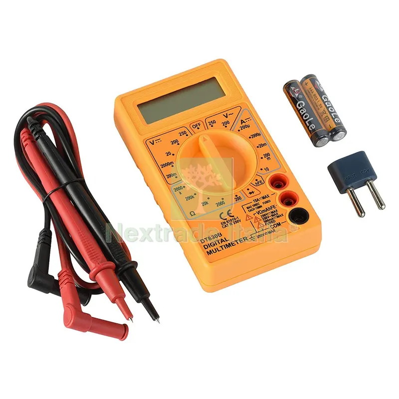 TESTER DIGITALE 'DT830B' misura corrente CC max 10A - 59007 — Elettronica e TV — rif. FERX.515427NLM TESTER DIGITALE 'DT830B' misura corrente CC max 10A - 59007 — Elettronica e TV — rif. FERX.515427NLM