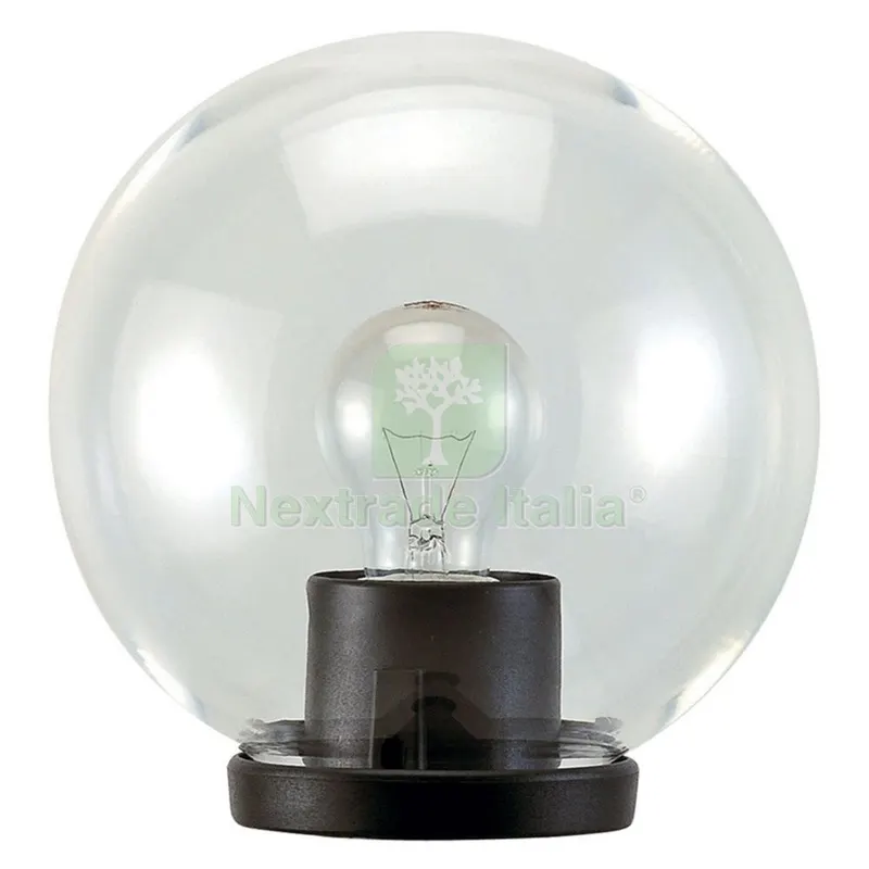 Lanterna Testa-Palo ''globo'' 75W Max - ØCM.30 Colore Nero - Trasp. — Illuminazione — rif. FERX.8042814NLM Lanterna Testa-Palo ''globo'' 75W Max - ØCM.30 Colore Nero - Trasp. — Illuminazione — rif. FERX.8042814NLM