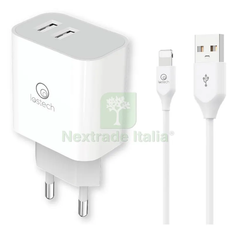 Set di Carica da Muro a Doppia USB cavo USB attacco Tipo C — Caricabatterie e alimentatori — rif. FERX.8121912NLM Set di Carica da Muro a Doppia USB cavo USB attacco Tipo C — Caricabatterie e alimentatori — rif. FERX.8121912NLM