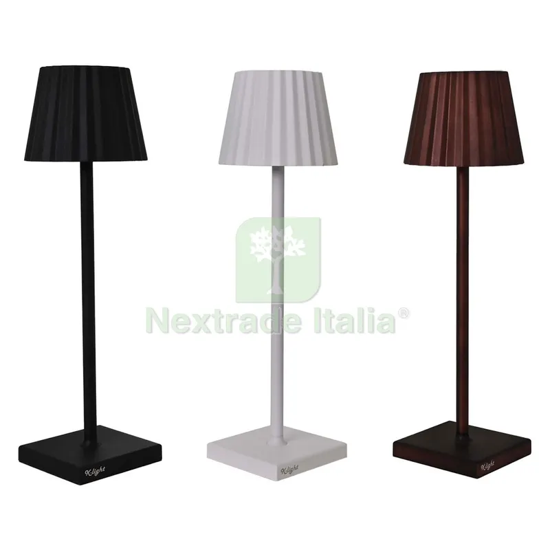 LAMPADA DA TAVOLO RICARICABILE 'K-LIGHT' corpo colore nero — Illuminazione — rif. FERX.8123012NLM