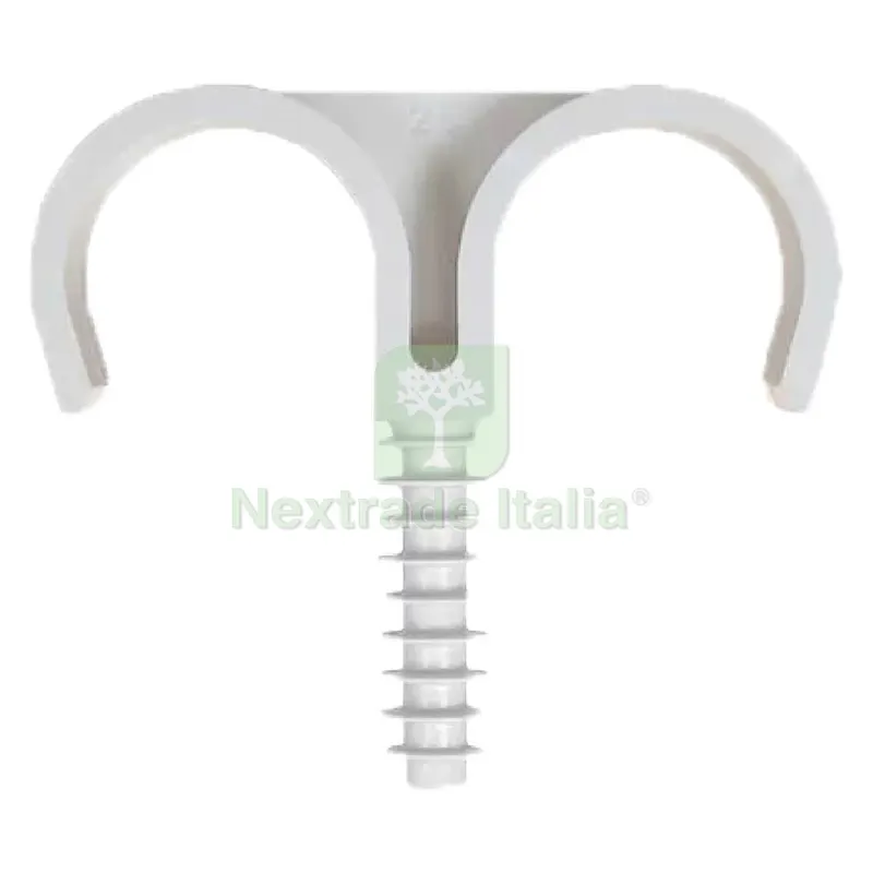 50PZ FISSATUBI A BATTERE DOPPIO 'FX-D' diametro 20 mm — Cavi e fili — rif. FERX.4611480NLM