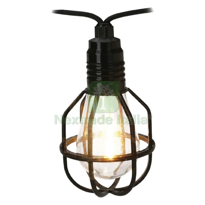 Luminaria 'party NEW' cavo mt.4,5 - 10 portalampade E27 — Illuminazione — rif. FERX.8087222NLM Luminaria 'party NEW' cavo mt.4,5 - 10 portalampade E27 — Illuminazione — rif. FERX.8087222NLM