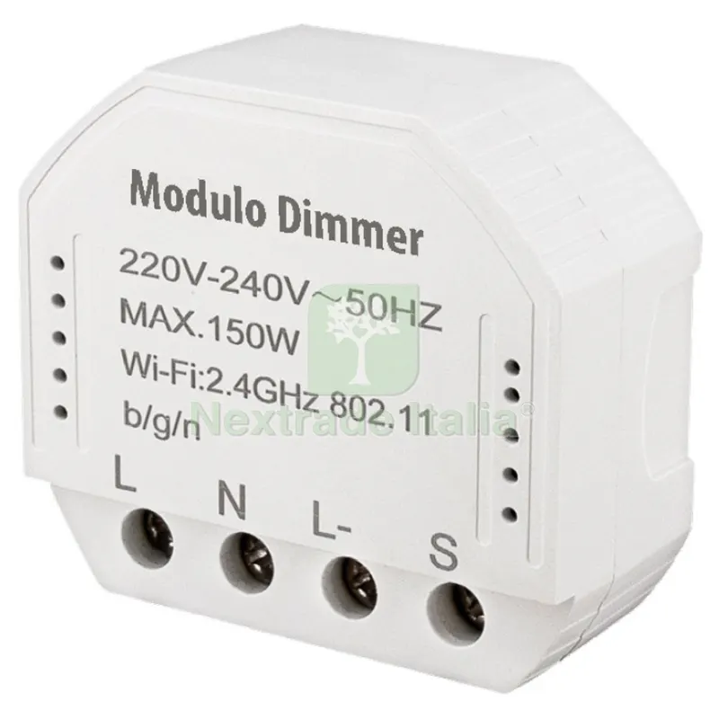 DIMMER ELETTRONICO MONOCANALE mm 51 x 17 x h.47 — Interruttori e prese — rif. FERX.8120708NLM