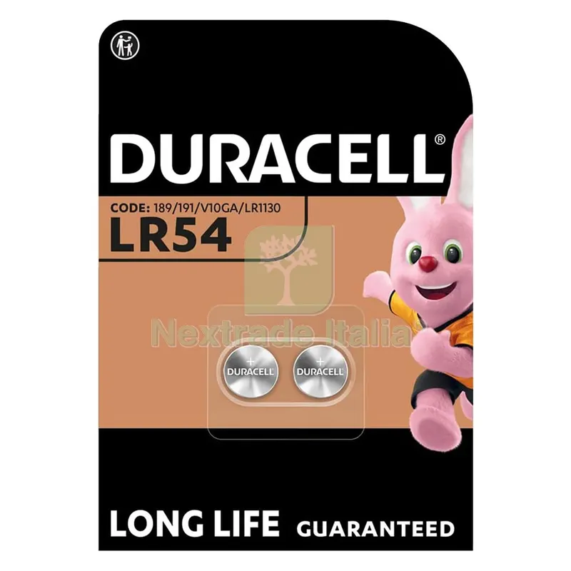 10BLISTER PILA A BOTTONE 'LR54' Pz 2 - 1,5 V — Pile e batterie — rif. FERX.8119224NLM 10BLISTER PILA A BOTTONE 'LR54' Pz 2 - 1,5 V — Pile e batterie — rif. FERX.8119224NLM