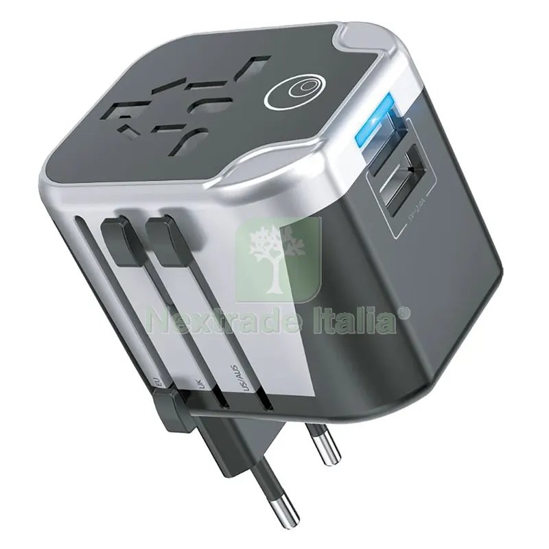 ADATTATORE CARICATORE CONVERTIBILE DA VIAGGIO 12W — Interruttori e prese — rif. FERX.8121898NLM ADATTATORE CARICATORE CONVERTIBILE DA VIAGGIO 12W — Interruttori e prese — rif. FERX.8121898NLM