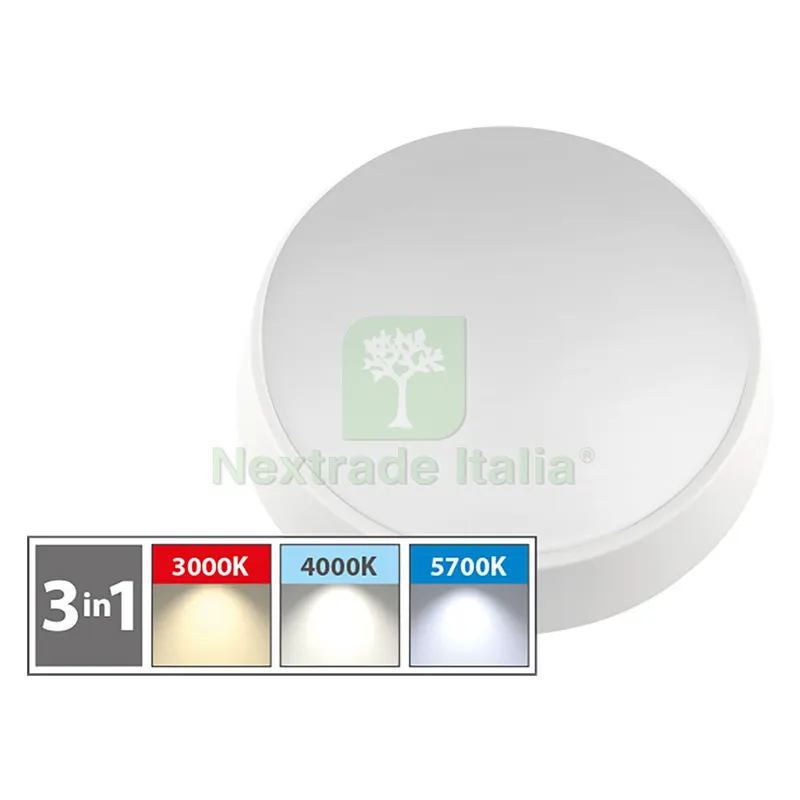 Plafoniera LED Tonda 'BT' 12W - 1100 lumen — Illuminazione — rif. FERX.8087695NLM Plafoniera LED Tonda 'BT' 12W - 1100 lumen — Illuminazione — rif. FERX.8087695NLM