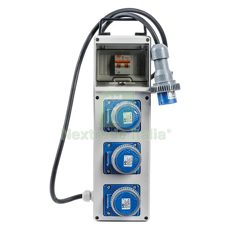 QUADRO ELETTRICO 'ARCHIMEDE' 3 prese — Interruttori e prese — rif. FERX.8061232NLM