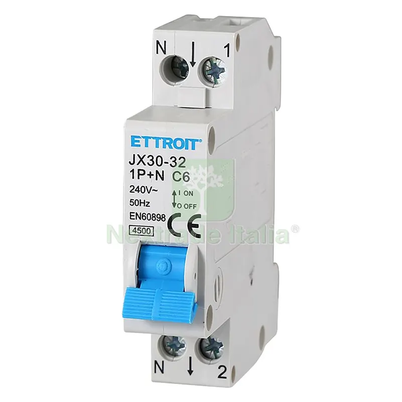 INTERRUTTORE MAGNETOTERMICO 1P+N - 16A — Interruttori e prese — rif. FERX.8070154NLM INTERRUTTORE MAGNETOTERMICO 1P+N - 16A — Interruttori e prese — rif. FERX.8070154NLM