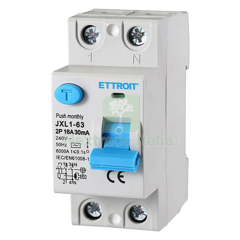 INTERRUTTORE DIFFERENZIALE PURO 2P - 25A nx1 — Interruttori e prese — rif. FERX.8070141NLM INTERRUTTORE DIFFERENZIALE PURO 2P - 25A nx1 — Interruttori e prese — rif. FERX.8070141NLM