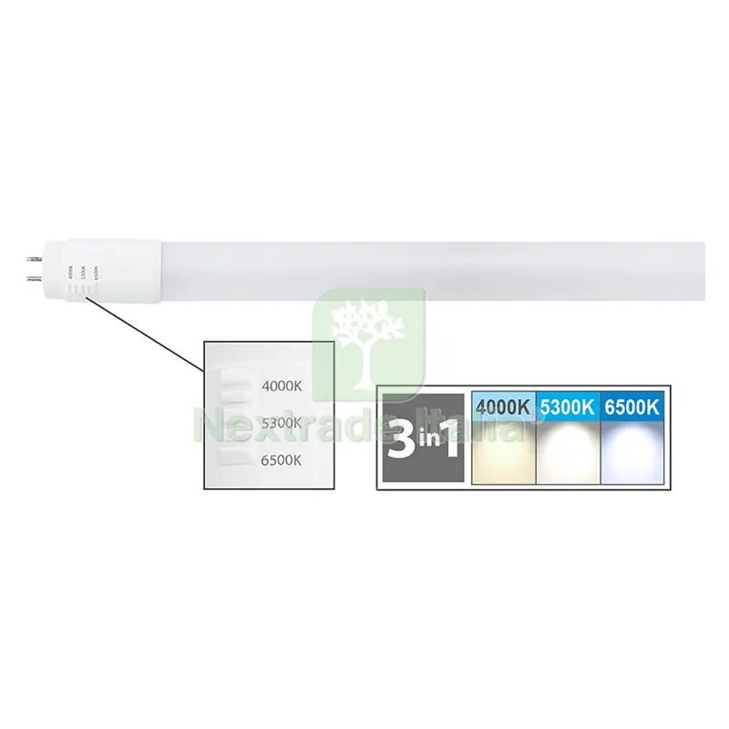 Neon Lineare in Vetro a LED Cambia Tono 18W = 130W - mm 1200 x Ø 26 — Illuminazione — rif. FERX.8119060NLM Neon Lineare in Vetro a LED Cambia Tono 18W = 130W - mm 1200 x Ø 26 — Illuminazione — rif. FERX.8119060NLM