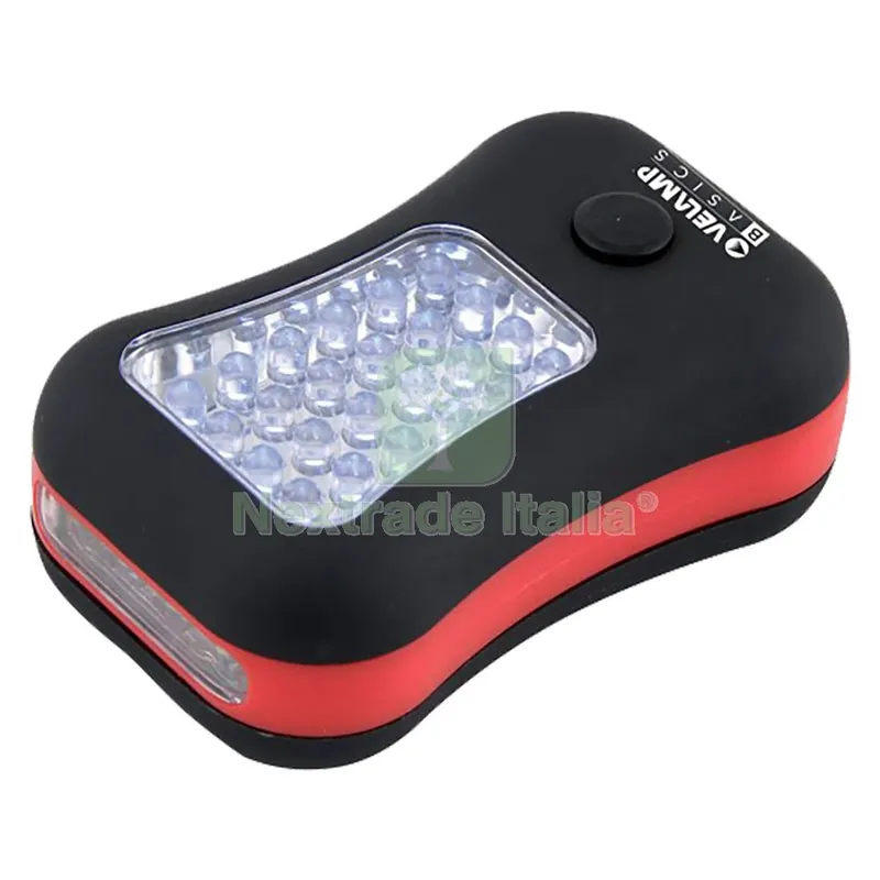 12PZ LAMPADA DA LAVORO A LED 24 led (pannello) + 4 led (torcia) — Illuminazione — rif. FERX.8121525NLM