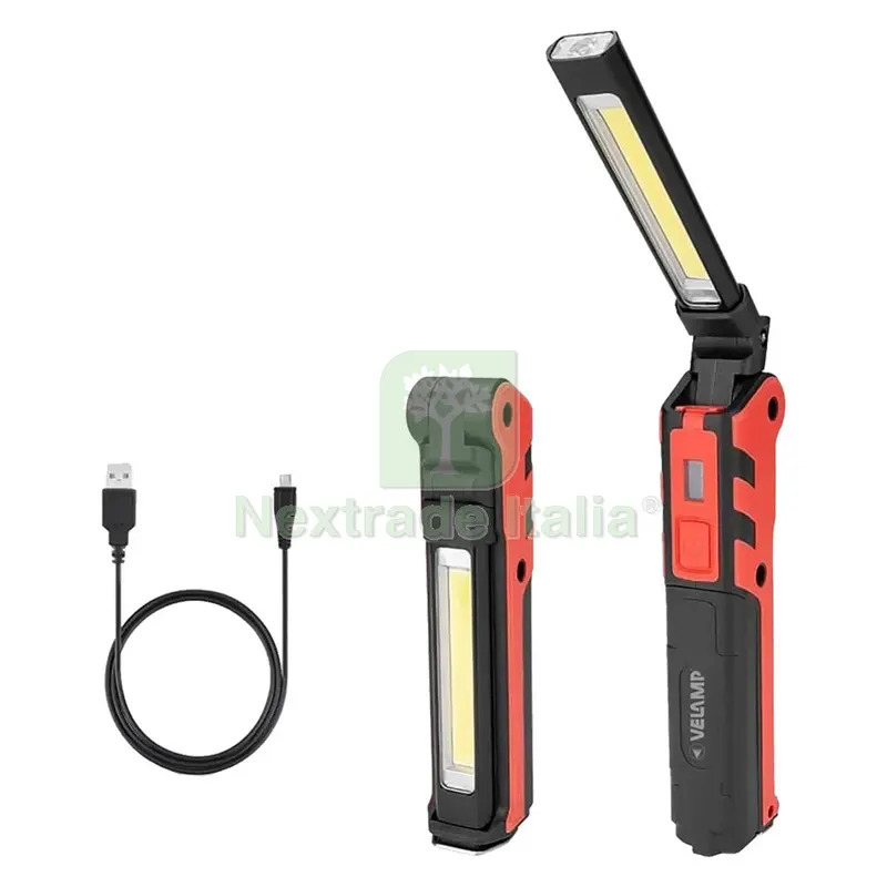 LAMPADA PORTATILE RICARICABILE led 5W (luce) + 3W (torcia) — Illuminazione — rif. FERX.8121328NLM