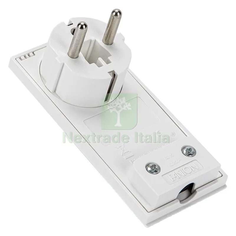 SPINA VOLANTE PIATTA SCHUKO 'CLOCK' 80150 — Interruttori e prese — rif. FERX.8072590NLM SPINA VOLANTE PIATTA SCHUKO 'CLOCK' 80150 — Interruttori e prese — rif. FERX.8072590NLM