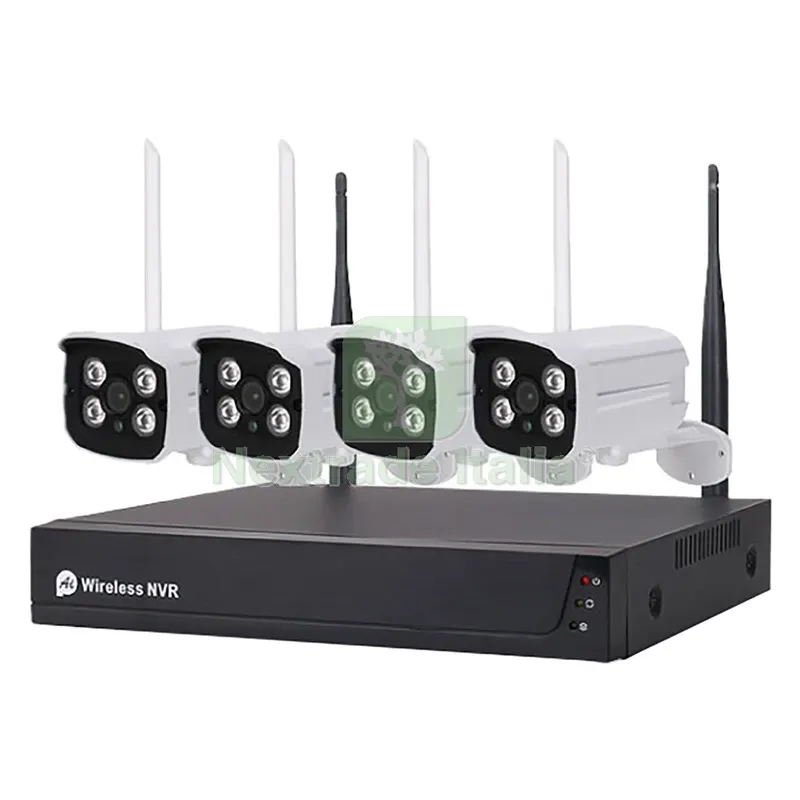 Kit Videosorveglianza Wireless '455050' NVR wireless + 4 telecamere 3 MPX — Elettronica e TV — rif. FERX.8068402NLM