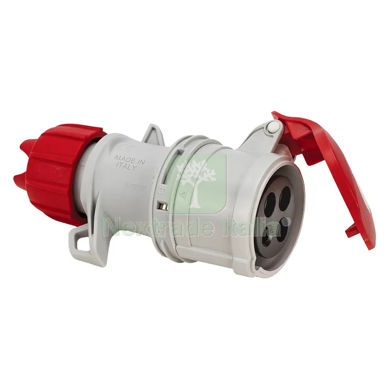 PRESA VOLANTE INDUSTRIALE cablaggio a vite - mod.71104V — Interruttori e prese — rif. FERX.807086NLM