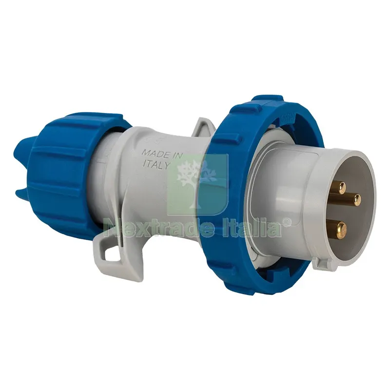 SPINA VOLANTE INDUSTRIALE cablaggio a vite - 70140V — Interruttori e prese — rif. FERX.807094NLM SPINA VOLANTE INDUSTRIALE cablaggio a vite - 70140V — Interruttori e prese — rif. FERX.807094NLM