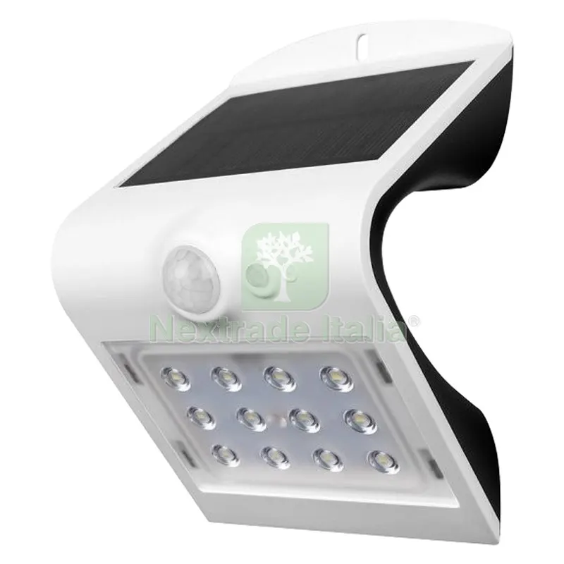 LAMPADA SOLARE DA PARETE 'VT-767' bianca — Illuminazione — rif. FERX.8121398NLM LAMPADA SOLARE DA PARETE 'VT-767' bianca — Illuminazione — rif. FERX.8121398NLM