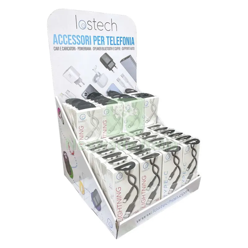 Espositore da Banco per Cavi USB 48 pz - completo — Articoli per ufficio — rif. FERX.8122326NLM