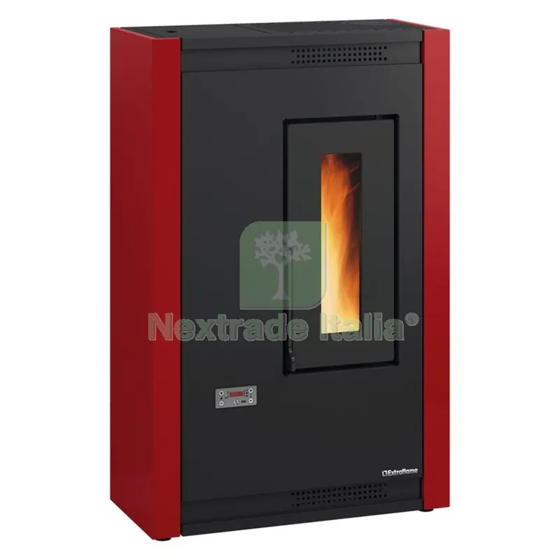 Stufa a Pellet 'luisella' Colore bordeaux — Stufe e camini — rif. FERX.7001590NLM