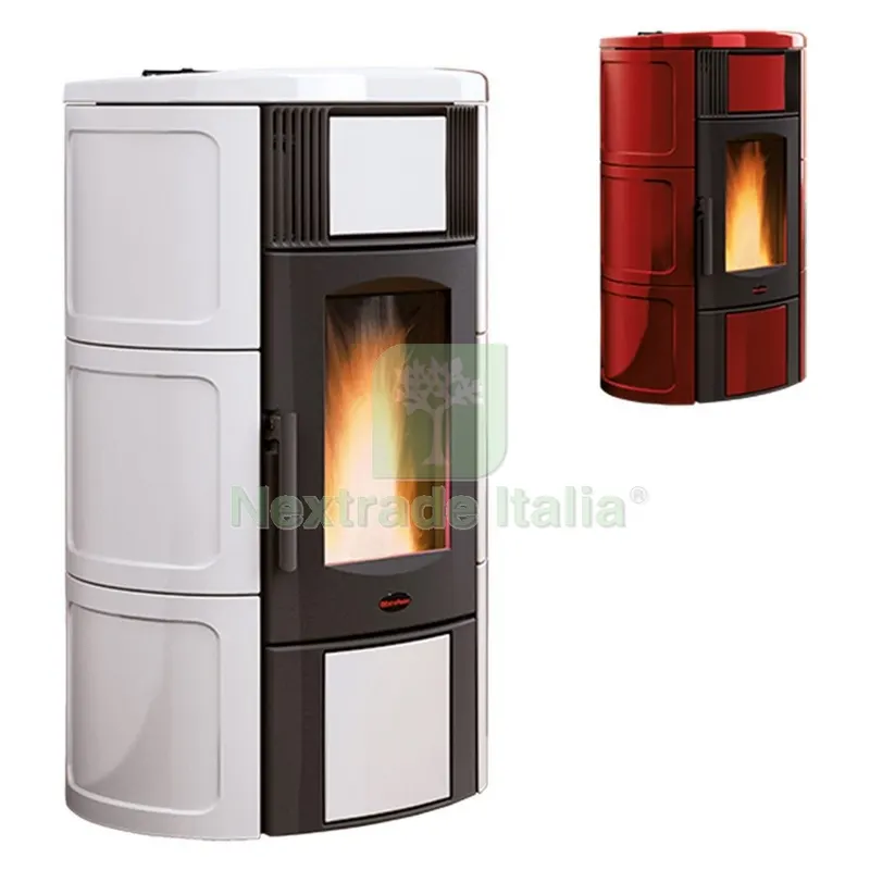 Termostufa a Pellet 'iside Idro' 2.0 Colore bianco — Stufe e camini — rif. FERX.7001441NLM