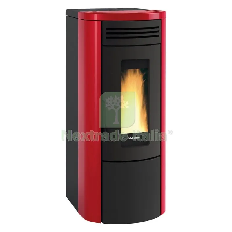 Termostufa a Pellet 'costanza Idro' Colore bordeaux — Stufe e camini — rif. FERX.7001470NLM Termostufa a Pellet 'costanza Idro' Colore bordeaux — Stufe e camini — rif. FERX.7001470NLM