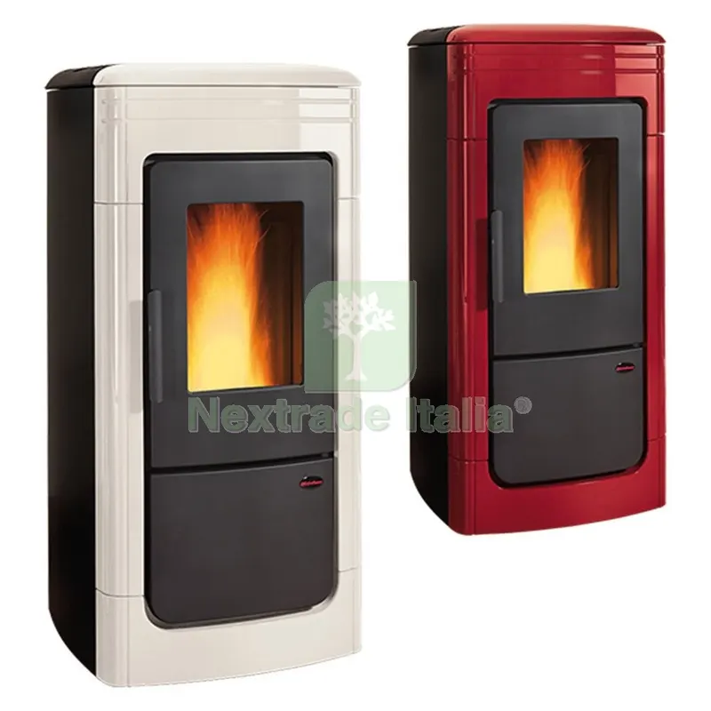 Termostufa a Pellet 'liliana Idro' Colore bordeaux — Stufe e camini — rif. FERX.7001522NLM