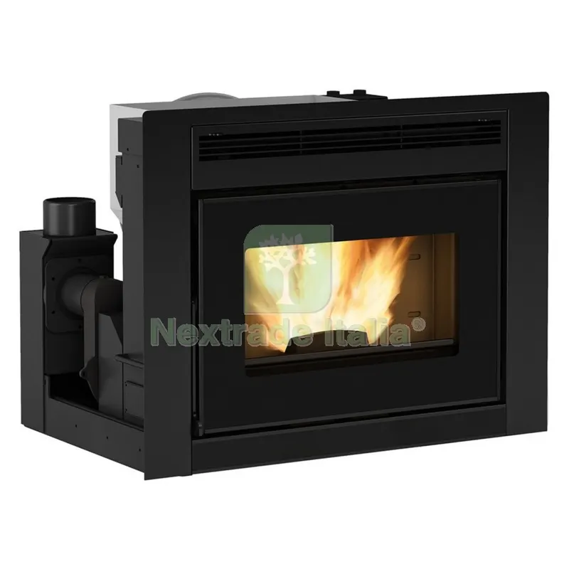 Inserto a Pellet 'comfort Idro L80' Colore nero — Stufe e camini — rif. FERX.7001586NLM