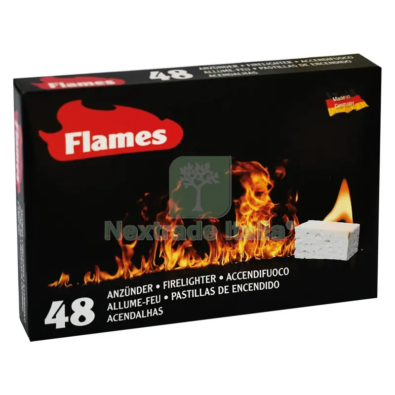 24PZ ACCENDIFUOCO 'FLAMES' 48 cubi — Tempo libero outdoor — rif. FERX.700829NLM 24PZ ACCENDIFUOCO 'FLAMES' 48 cubi — Tempo libero outdoor — rif. FERX.700829NLM