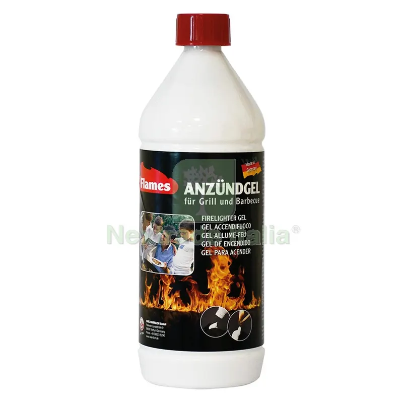 12PZ ACCENDIFUOCO GEL 'FLAMES' ML 1000 — Tempo libero outdoor — rif. FERX.7008257NLM