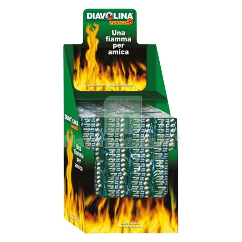 Espositore Diavolina Accendifuoco 40 Cubi 240 cf. (terra) cm.39 x 59 x h.95 — Tempo libero outdoor — rif. FERX.7008200NLM