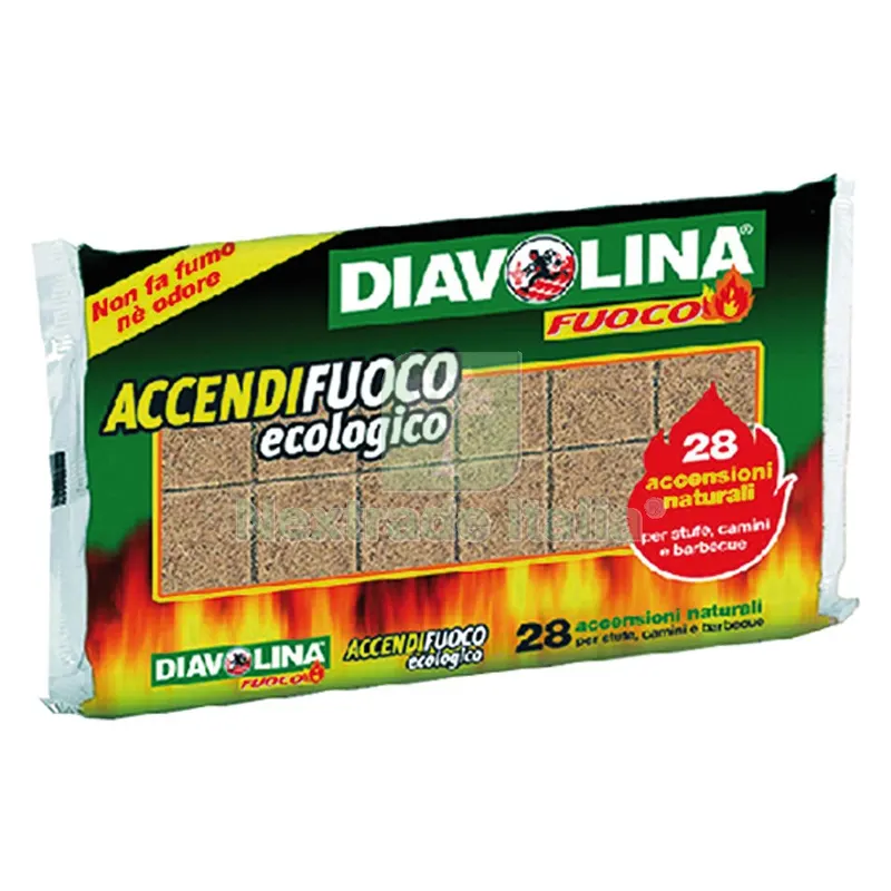 24CF Diavolina 'accendifuoco Ecologica' 28 cubi - art. 15312 — Tempo libero outdoor — rif. FERX.7008210NLM 24CF Diavolina 'accendifuoco Ecologica' 28 cubi - art. 15312 — Tempo libero outdoor — rif. FERX.7008210NLM