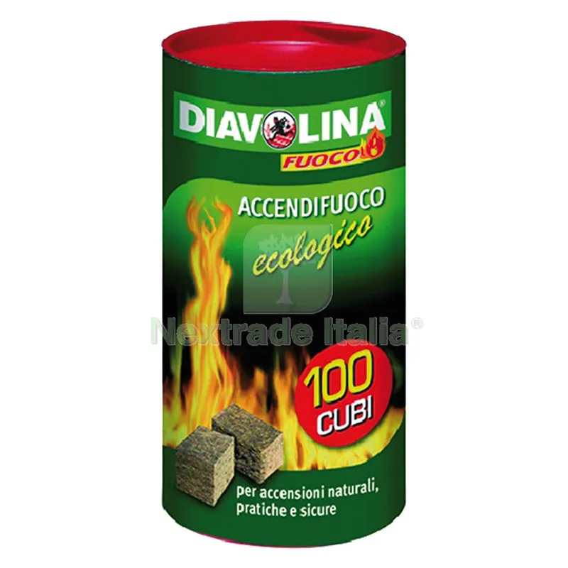 6CF Diavolina 'accendifuoco Ecologica' 100 cubi - art. 15317 — Tempo libero outdoor — rif. FERX.7008220NLM 6CF Diavolina 'accendifuoco Ecologica' 100 cubi - art. 15317 — Tempo libero outdoor — rif. FERX.7008220NLM