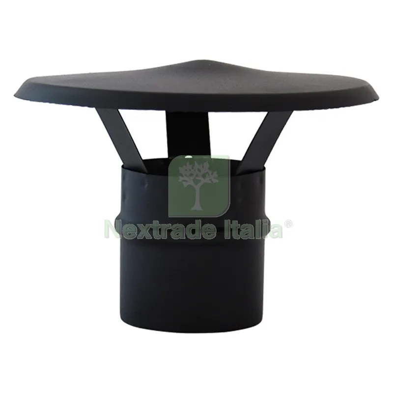 FUMAIOLO A CAPPELLO ''CINESE'' ø8 cm — Tubi e raccordi — rif. FERX.702284NLM FUMAIOLO A CAPPELLO ''CINESE'' ø8 cm — Tubi e raccordi — rif. FERX.702284NLM
