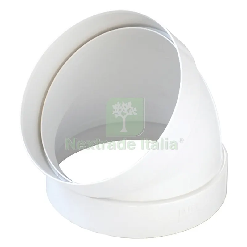 CURVA PER AERAZIONE CANALIZZATA 45° ømm. 100 — Tubi e raccordi — rif. FERX.7013140NLM