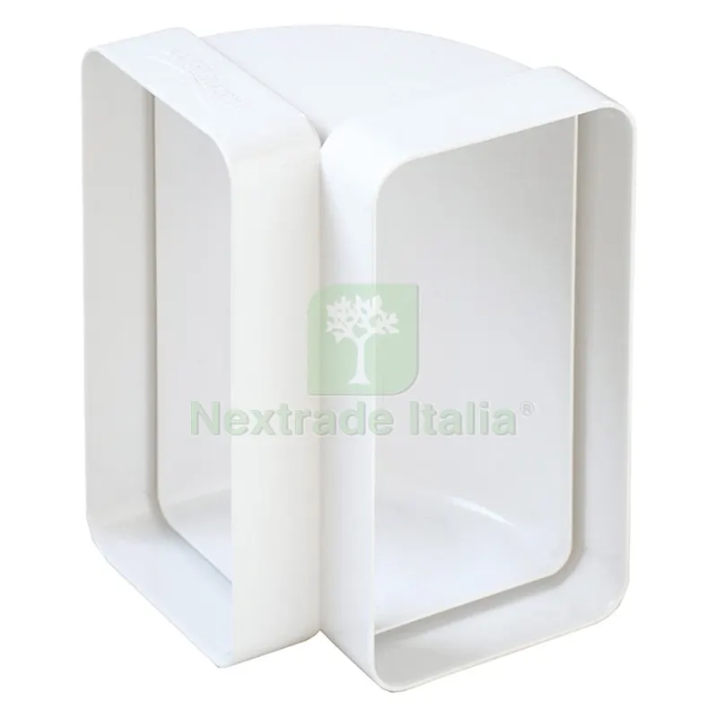 Curva per Aerazione Canalizzata mm.120x60 codice 701360 — Tubi e raccordi — rif. FERX.701360NLM
