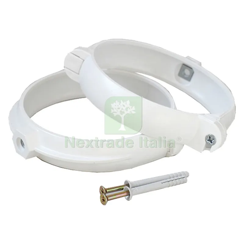 COPPIA STAFFE FERMATUBO PER AERAZIONE CANALIZZATA ømm. 100 — Tubi e raccordi — rif. FERX.701371NLM COPPIA STAFFE FERMATUBO PER AERAZIONE CANALIZZATA ømm. 100 — Tubi e raccordi — rif. FERX.701371NLM