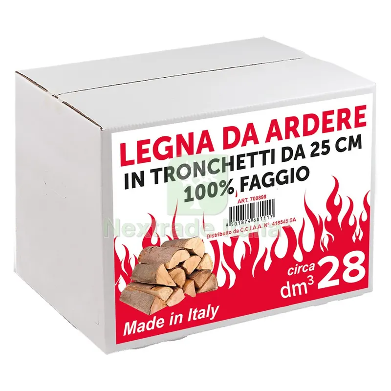 LEGNA DA ARDERE 28 decimetri cubi - in scatola — Stufe e camini — rif. FERX.700898NLM
