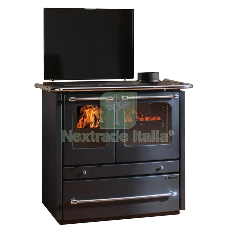 TERMOCUCINA A LEGNA 'TERMOSOVRANA DSA' Colore nero antracite — Casalinghi e organizzazione — rif. FERX.7000140NLM TERMOCUCINA A LEGNA 'TERMOSOVRANA DSA' Colore nero antracite — Casalinghi e organizzazione — rif. FERX.7000140NLM