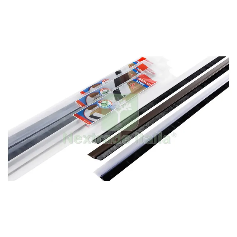 25PZ PARASPIFFERI SOTTOPORTA CON SPAZZOLINO trasparente — Misurazione e taglio manuale — rif. FERX.8055850NLM 25PZ PARASPIFFERI SOTTOPORTA CON SPAZZOLINO trasparente — Misurazione e taglio manuale — rif. FERX.8055850NLM