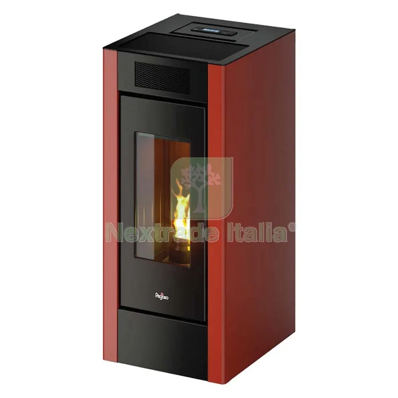 Stufa a Pellet 'spark 11' Colore rosso — Stufe e camini — rif. FERX.7002152NLM Stufa a Pellet 'spark 11' Colore rosso — Stufe e camini — rif. FERX.7002152NLM