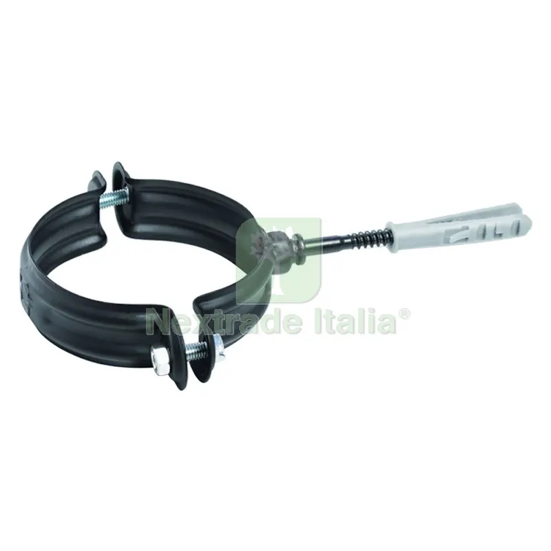 COLLARE REGGITUBO NERVATO PER TUBI 'PELLET' DIAMETRO cm 10 — Fascette e collari — rif. FERX.7039642NLM COLLARE REGGITUBO NERVATO PER TUBI 'PELLET' DIAMETRO cm 10 — Fascette e collari — rif. FERX.7039642NLM