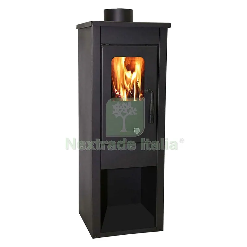 Stufa a Legna 'ERA' colore nero — Stufe e camini — rif. FERX.7002250NLM Stufa a Legna 'ERA' colore nero — Stufe e camini — rif. FERX.7002250NLM