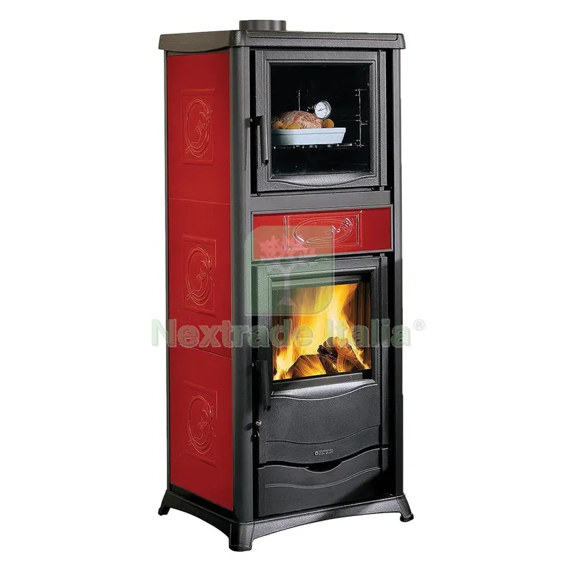 Termostufa a Legna 'termorossella Plus Forno DSA 4.0' Colore panna — Stufe e camini — rif. FERX.7000682NLM