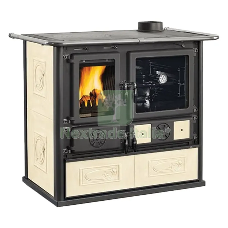 Cucina a Legna 'rosa 5.0 VST Ceramica' liberty panna — Sanitari e ceramiche — rif. FERX.7000979NLM Cucina a Legna 'rosa 5.0 VST Ceramica' liberty panna — Sanitari e ceramiche — rif. FERX.7000979NLM